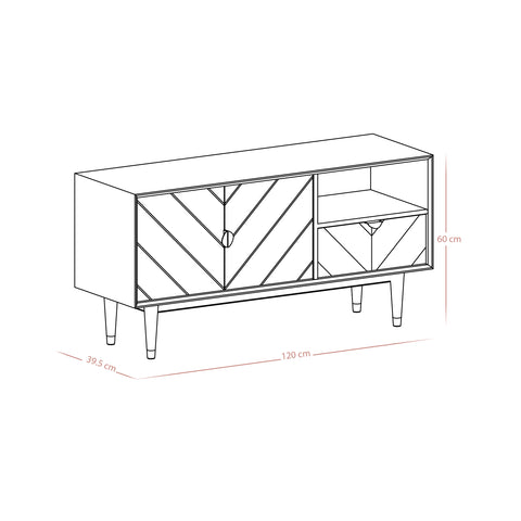 Mila small tv stand