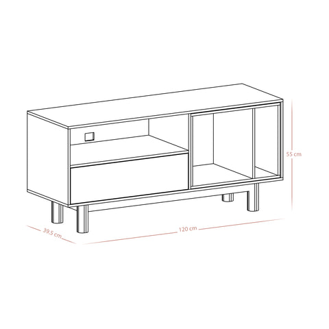 Mueble tv Fresh Nogal