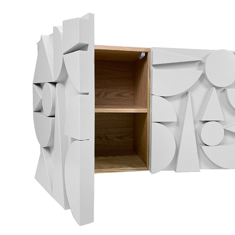 Geometric credenza