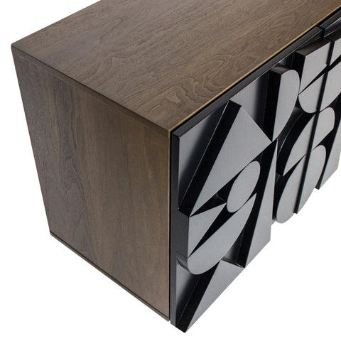 Geometric credenza